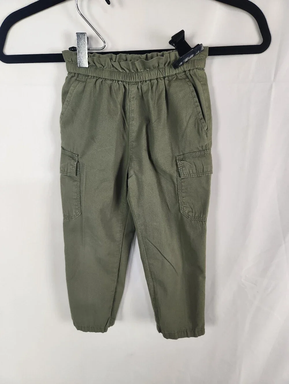 GAP Kids Cargo Pants 3T Walden Green Pull On Cotton Utility Jogger Fall 2024